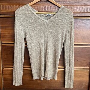 Vintage Sam’s Fifth Avenue Gold V Neck Top (M but fits smaller)